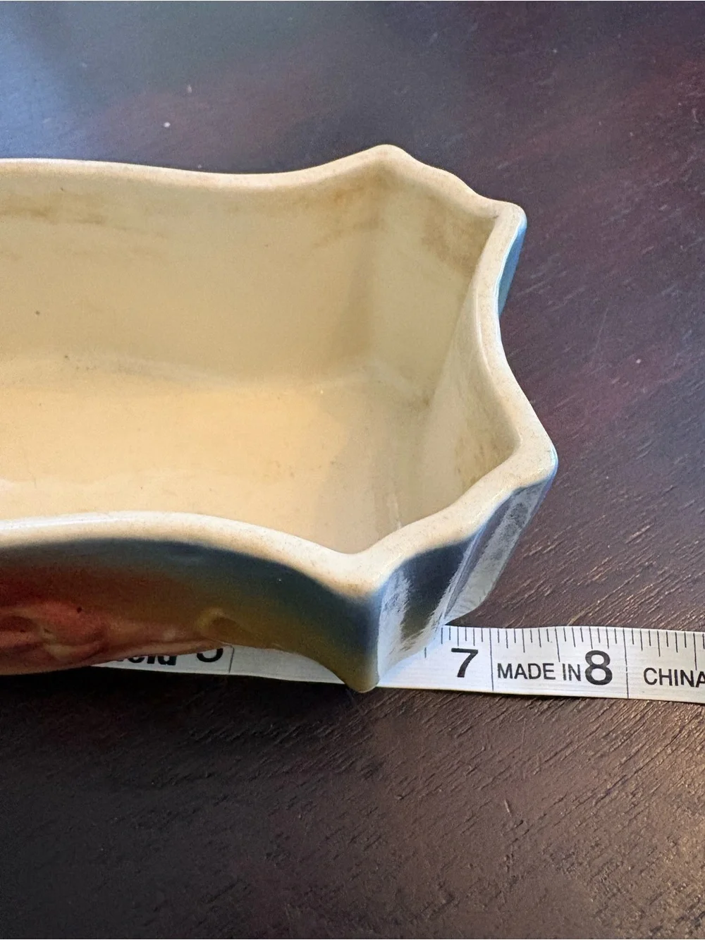 Shawnee Pottery relief flower
